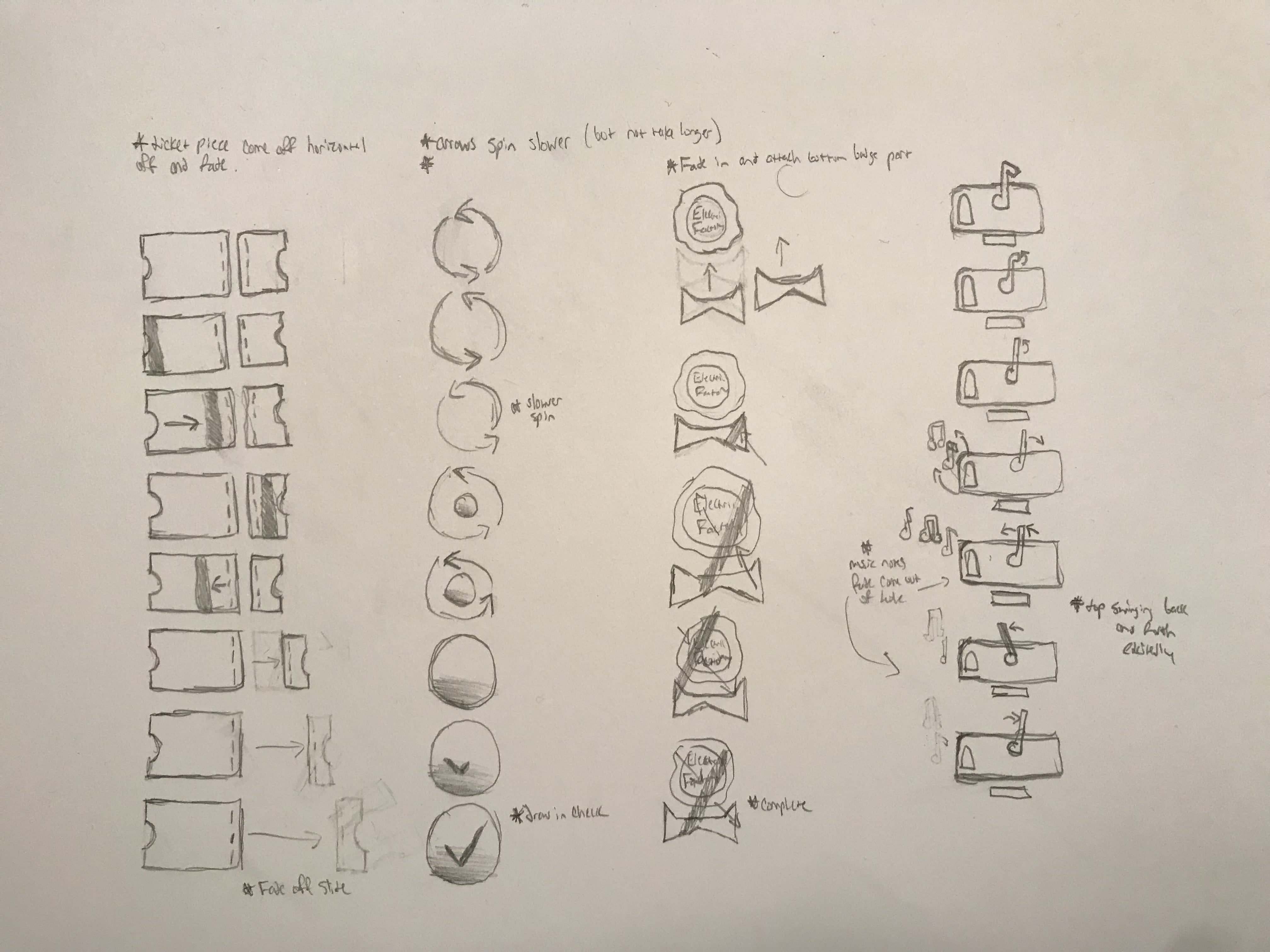 Static Image of Microinteraction Pencil and Paper Sketches