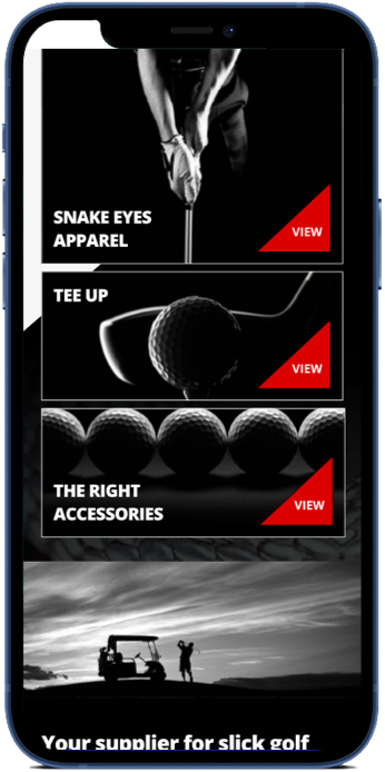 Static Image of SnakeEyes Live Site Mobile Mockup 2