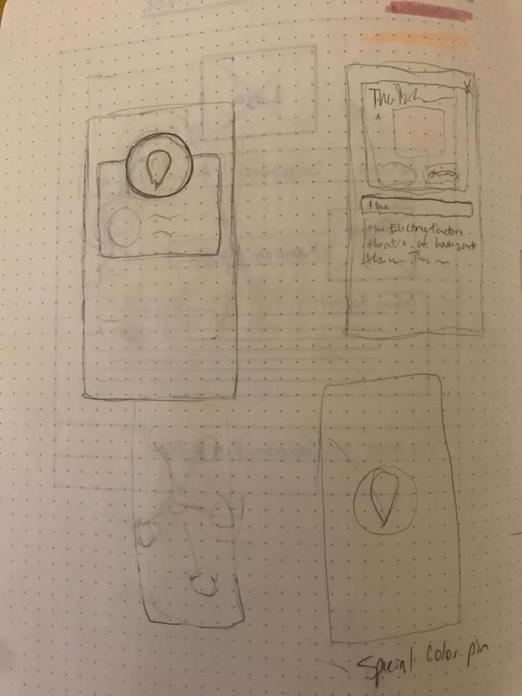 wireframe hand drawn sketches